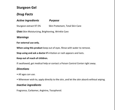 Sturgeon Gel (Sturgeon Gel)